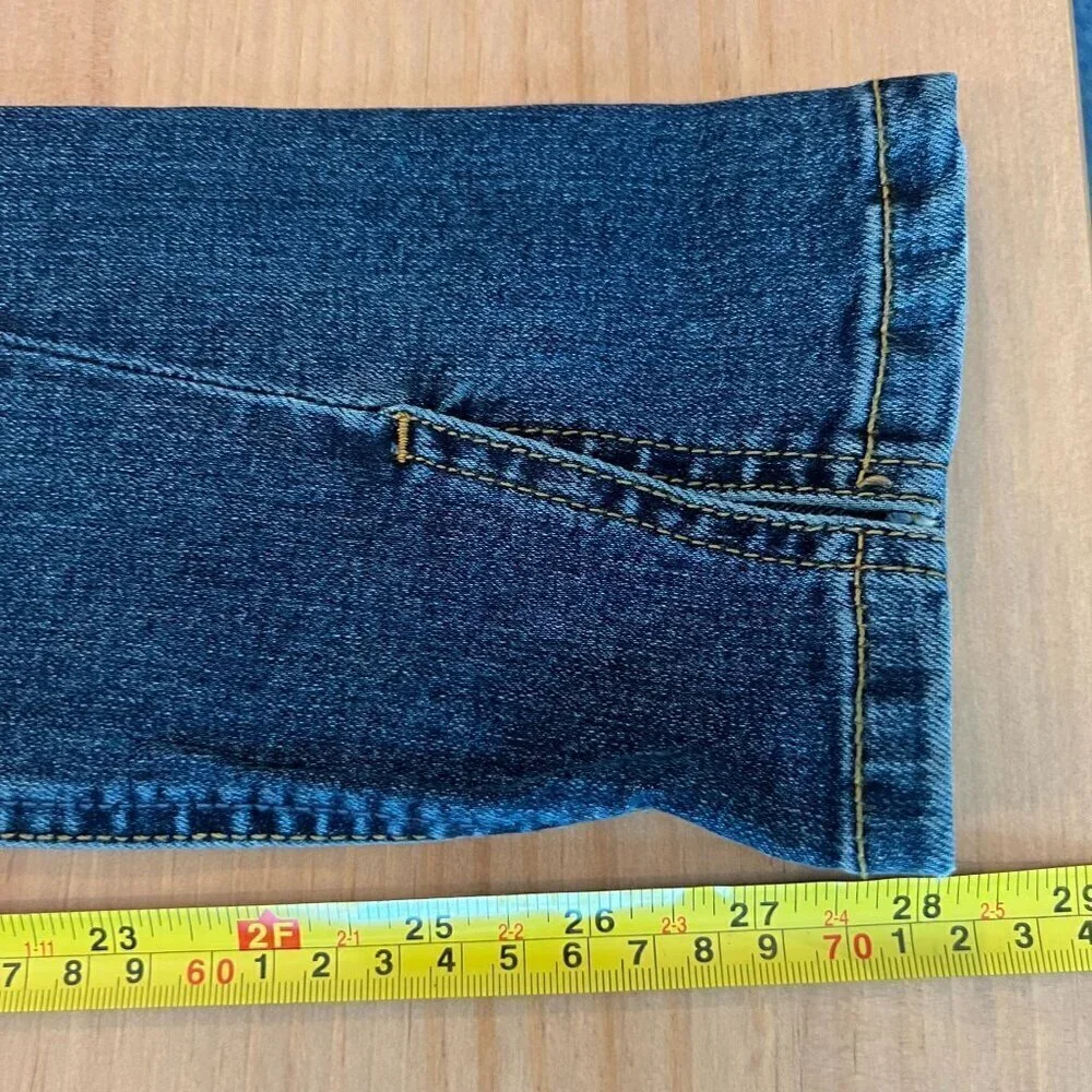 Boyish The RILEY Medium Rise Stretch Skinny Jeans Sz 25 Split Hem
